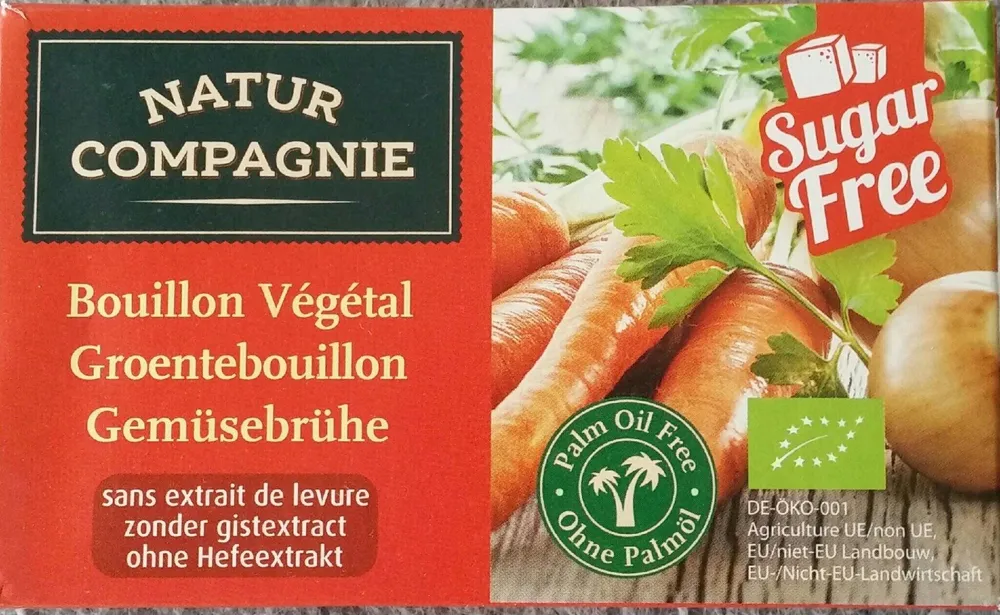 Caldo de verduras ecológico sin extracto de levadura,
