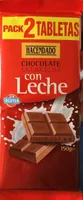 Chocolate extrafino con leche - Pack 2 tabletas