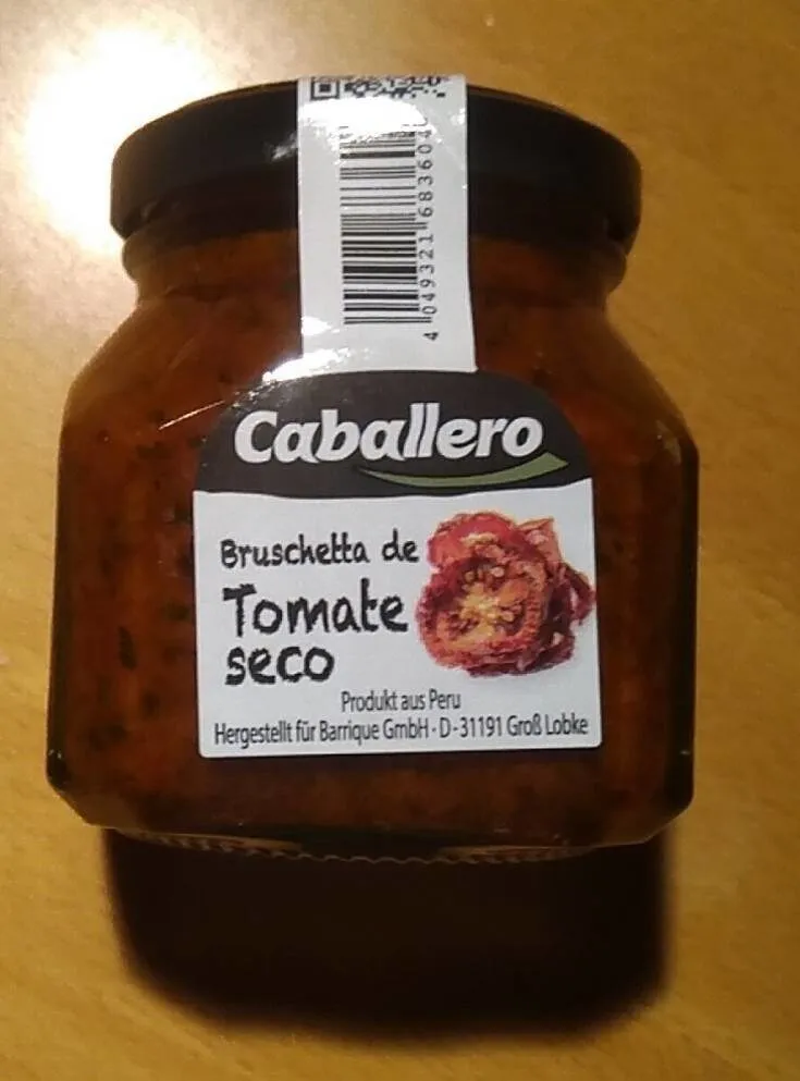 Bruschetta der tomate secco