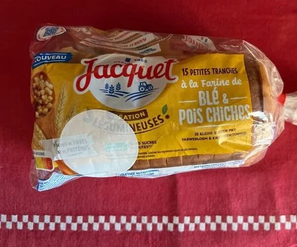 Pain de mie farine de blé et pois chiches Jacquet