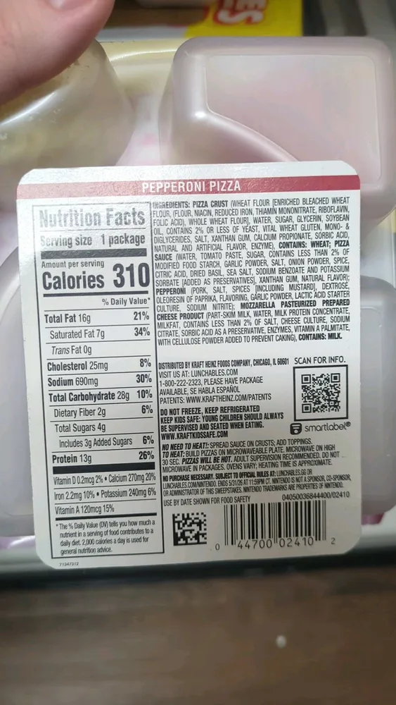 Lunchables Pepperoni Pizza