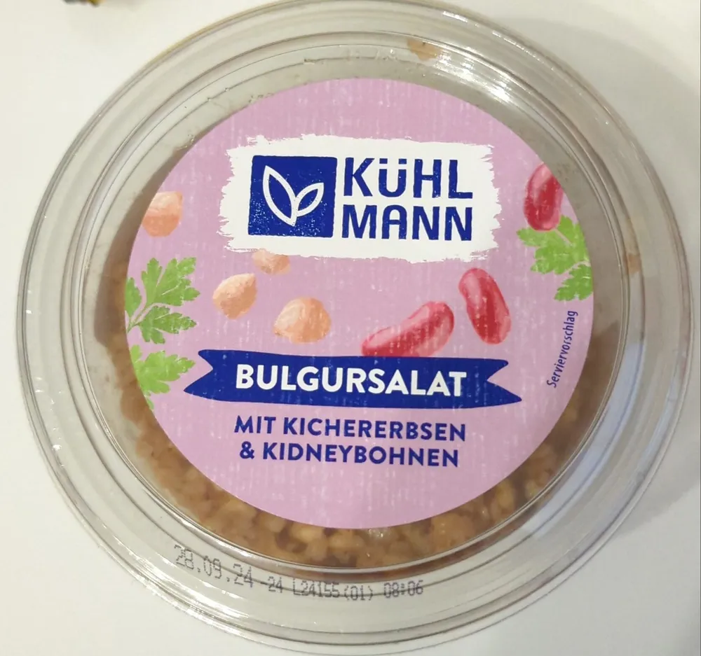 Bulgursalat mit Kichererbsen & Kidneybohnen