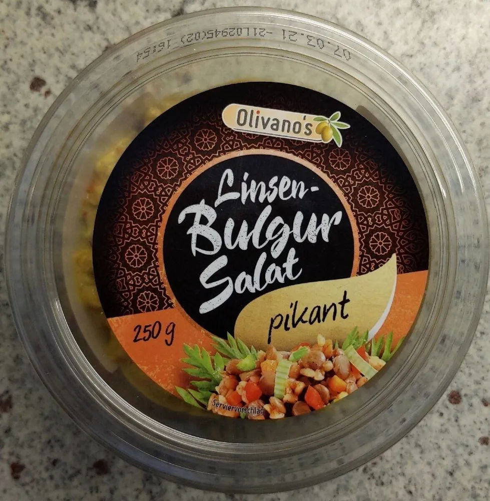 Linsen-Bulgur Salat pikant