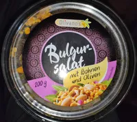 Bulgur-salat mit Bohnen und Oliven