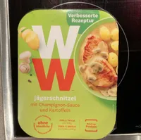 Jägerschnitzel mit Champignon-Sauce und Kartoffeln