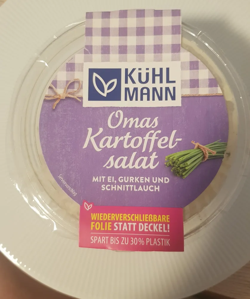 Omas Kartoffel-salat MIT EI, GURKEN UND SCHNITTLAUCH