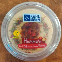 Hummus Chili Balsamico-Zwiebel Topping