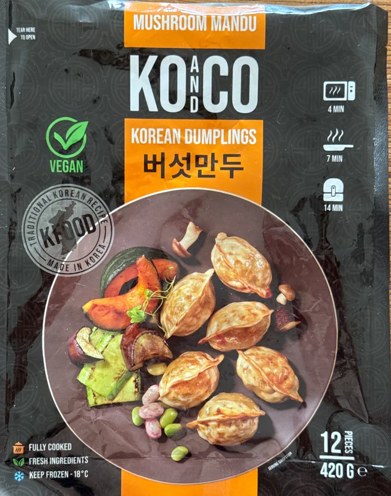 MUSHROOM MANDU KOREAN DUMPLINGS