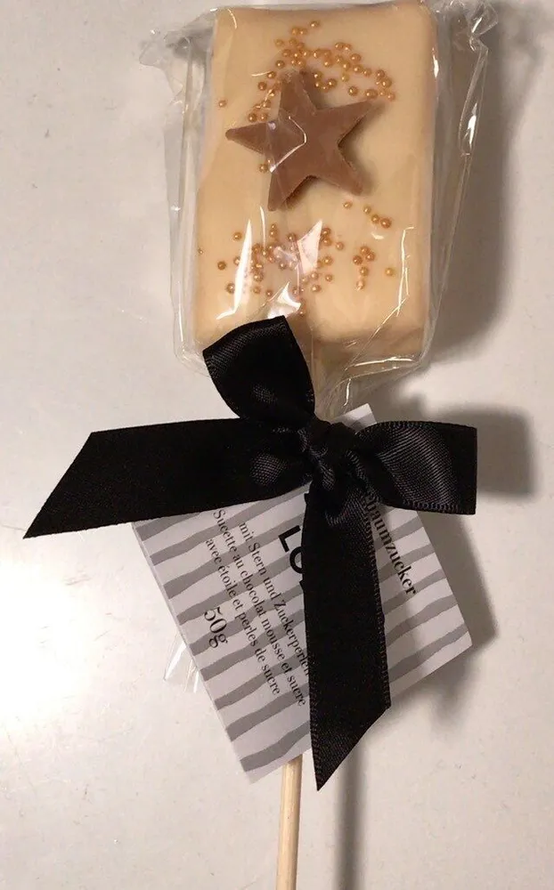 Sucette au chocolat mousse et sucre