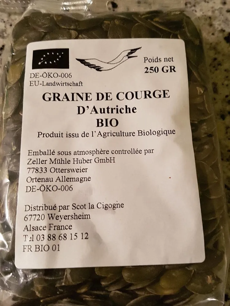 Graine de courge d'autriche Bio