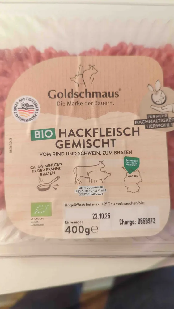 Hackfleisch gemischt Bio