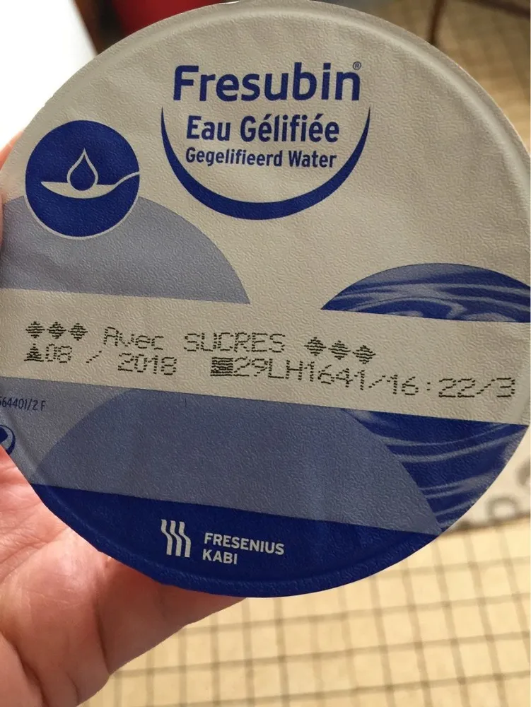 Fresubin eau gelifiee fruit rouge