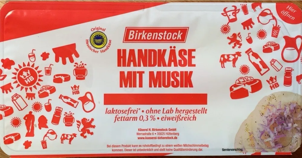 Handkäse (3 St.) mit Musik 0,3 %