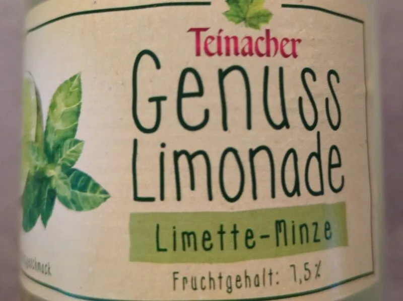 Teinacher genusslimonade Limette Minze