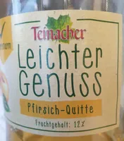 Teinacher Genuss Limonade Pfirsiche Quitte