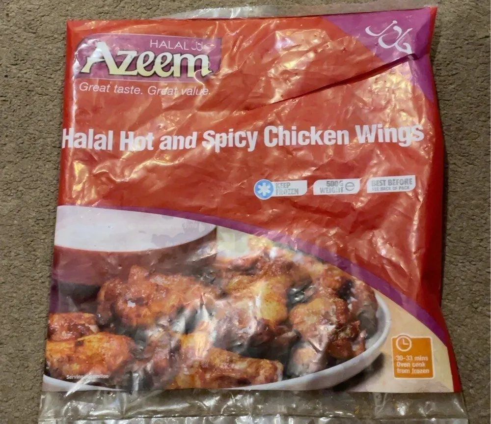 Halal hot and spicy chicken wings