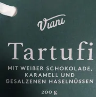 Tartufi mit weißer Schokolade, Karamell und gesalzenen Haselnüssen