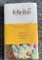 Vollmilch Schokolade Konfetti
