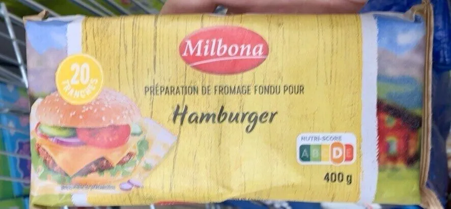 Préparation de fromage fondu pour hamburger