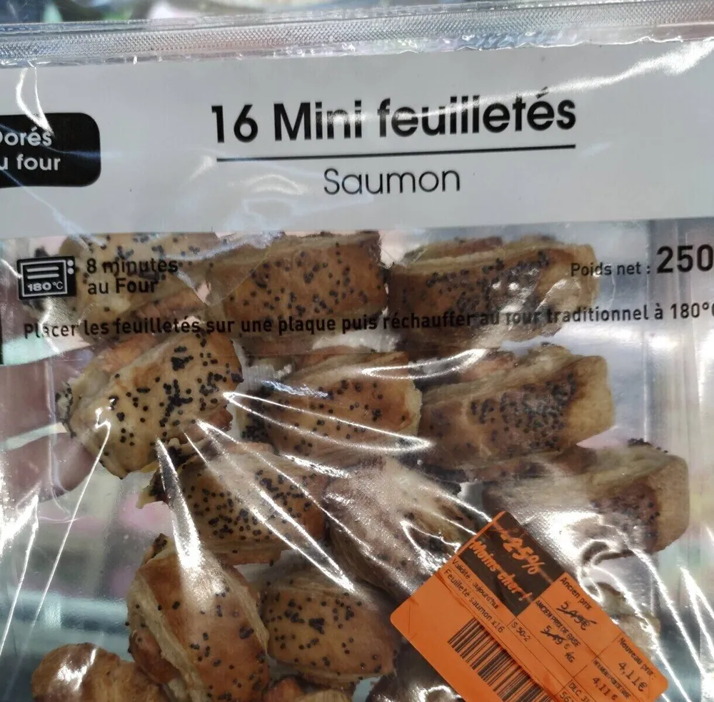 Mini feuilleté saumon