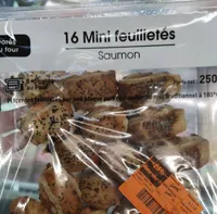 Mini feuilleté saumon