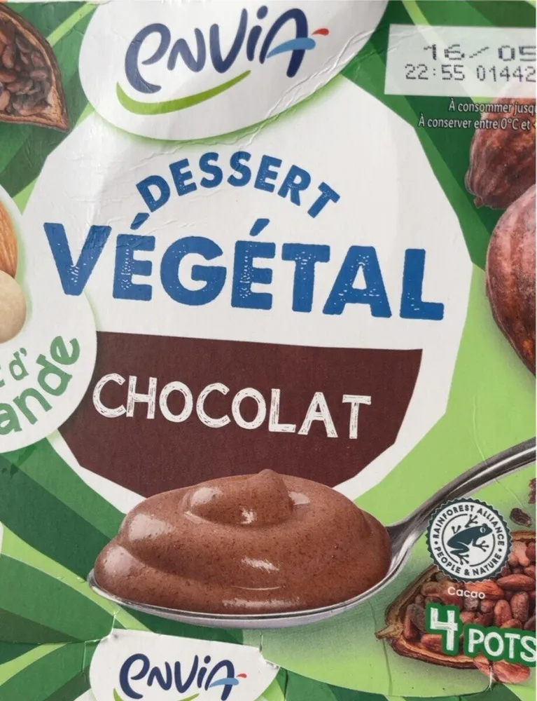 Dessert végétal chocolat