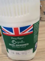 Organic Semi-Skimed British Milk