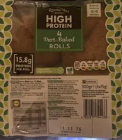 4 High Protein Part-Baked Rolls