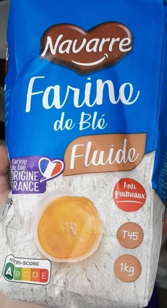 Farine de blé fluide