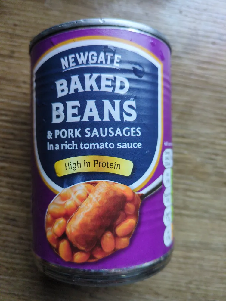 Baked Beans And Pork Sausages