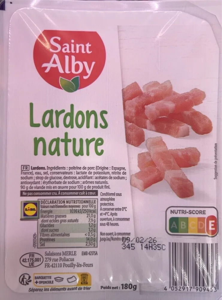 Lardons nature