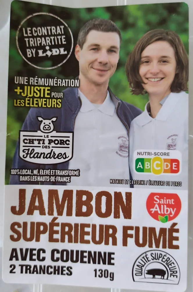 Jambon supérieur fumé