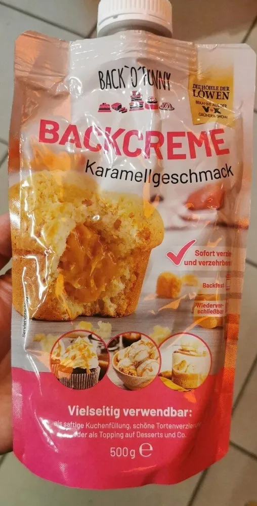 Backcreme Karamellgeschmack