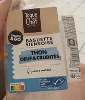 BAGUETTE VIENNOISE THON OEUF & CRUDITÉS