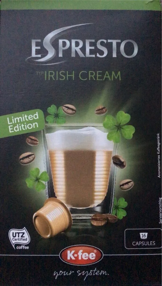 Espresto Typ Irish cream