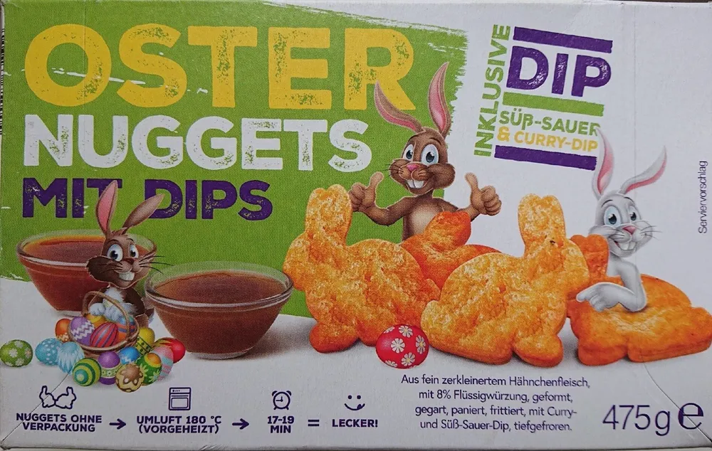 Ostern Nuggets mit Dips