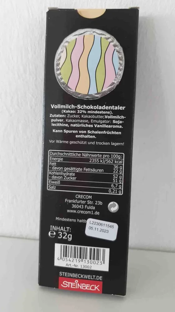Vollmilch-Schokoladentaler