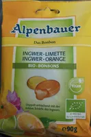 Ingwer-Limette Ingwer-Orange Bio-Bonbons