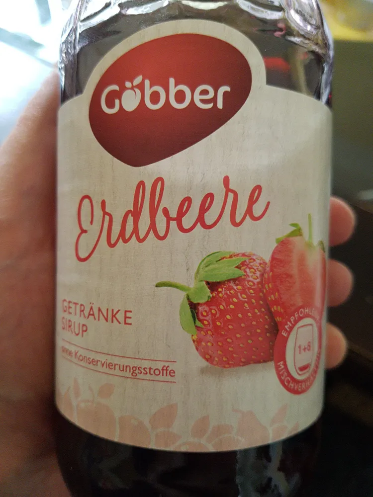 Göbber Erdbeere Getränke-Sirup