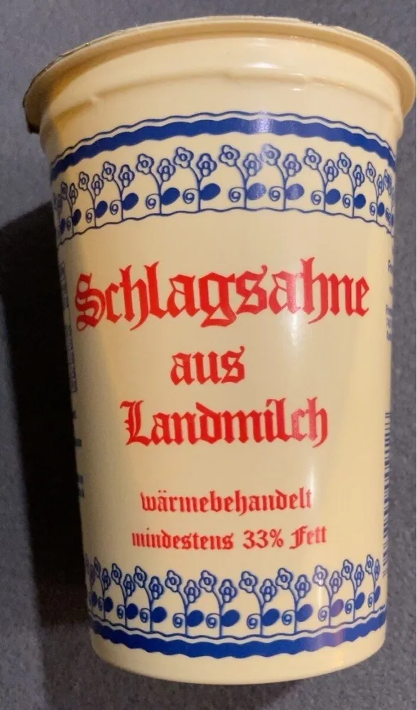 Schlagsahne aus Landmilch