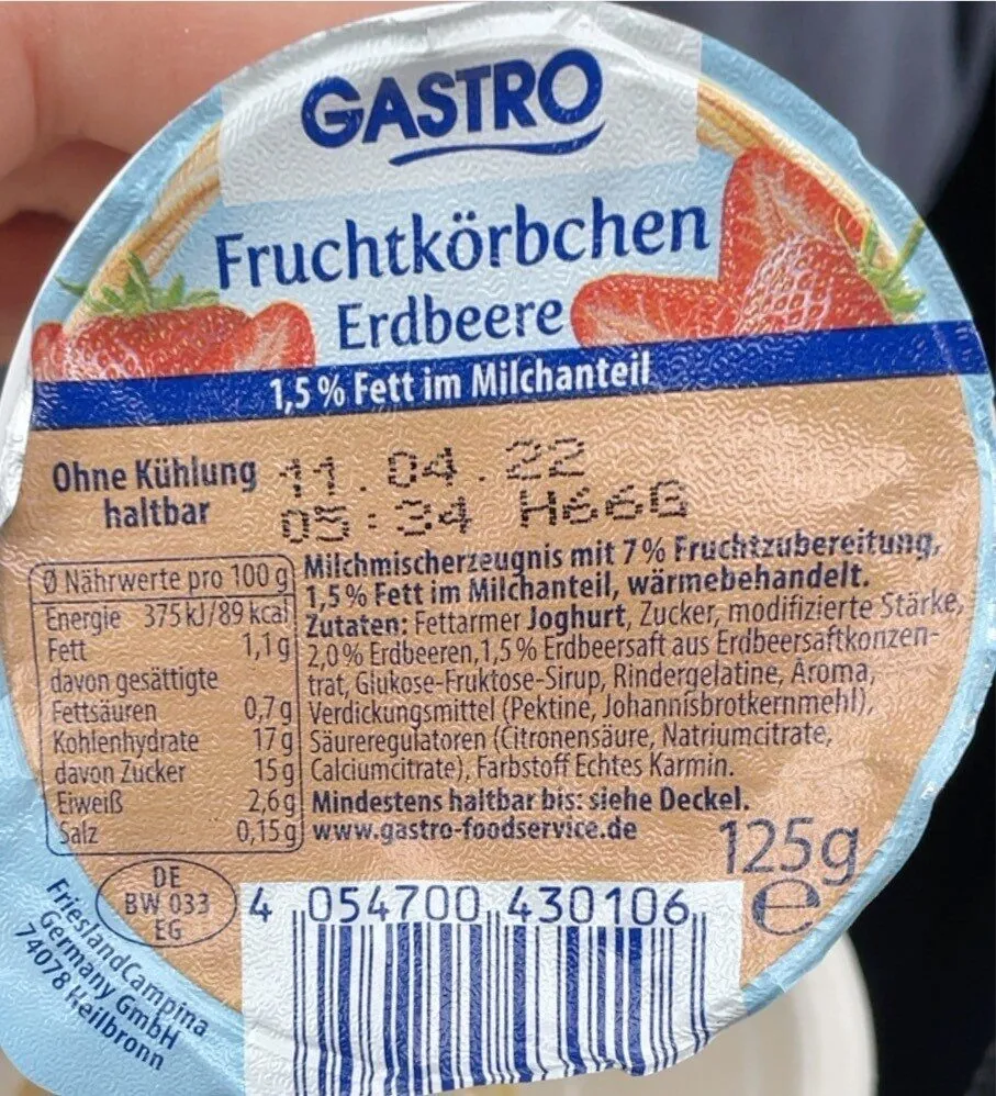 Fruchtkörbchen Erdbeere