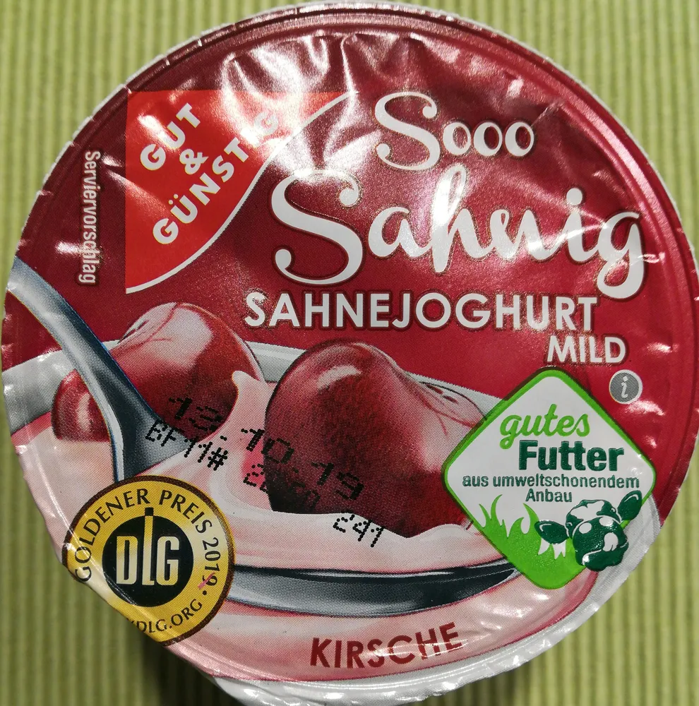 Sooo Sahnig Sahnejoghurt Mild Kirsche