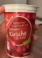 Fettarmer fruchtjoghurt Schwarzkirsche
