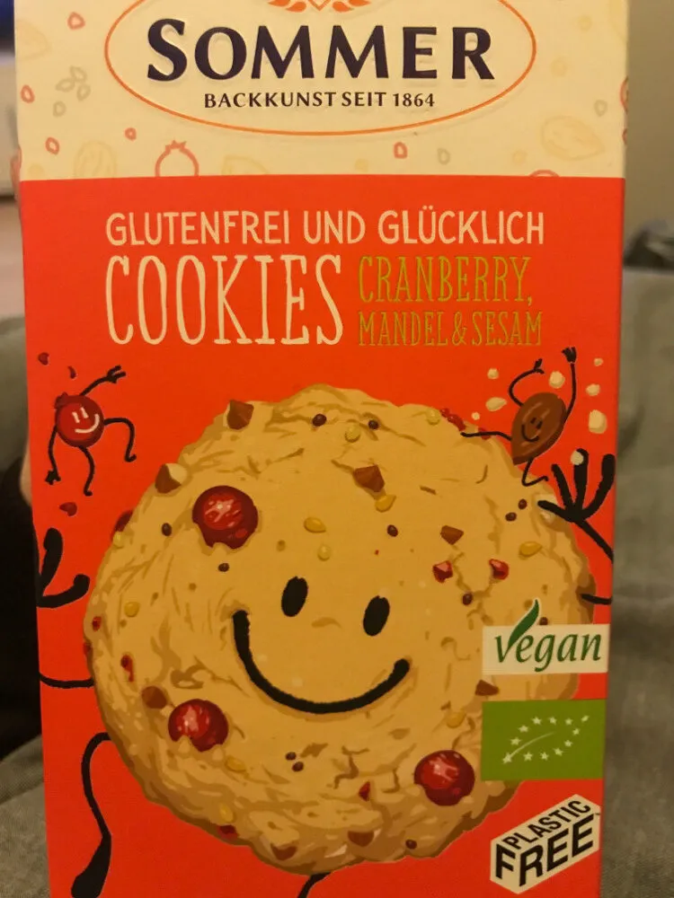 Cookies Cranberry, Mandel & Sesam