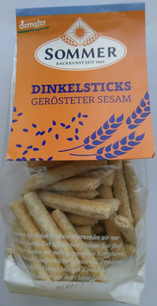 Dinkelsticks Gerösteter Sesam