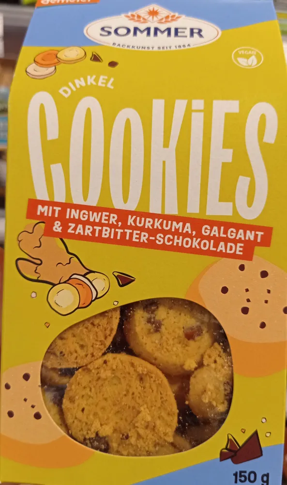 Dinkel cookies mit Ingwer Kurkuma Galgant
