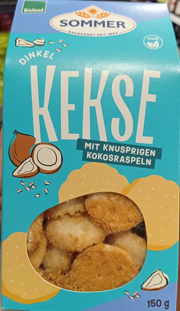 Dinkel Kekse mit Kokosraspeln