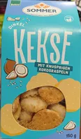 Dinkel Kekse mit Kokosraspeln