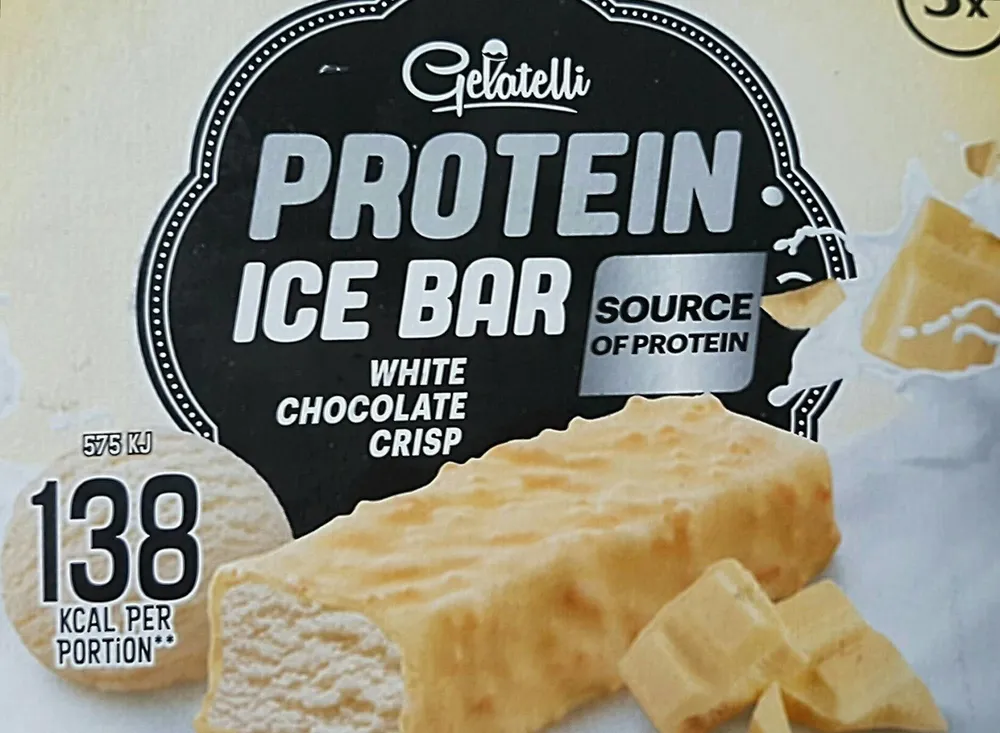 Protein ice bar white chocolate crisp