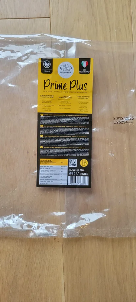 PRIME PLUS (BASE PIZZA)